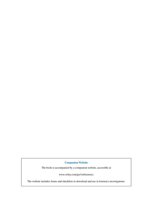 Look Inside sample page - Veterinary Forensics Animal Cruelty Investigations