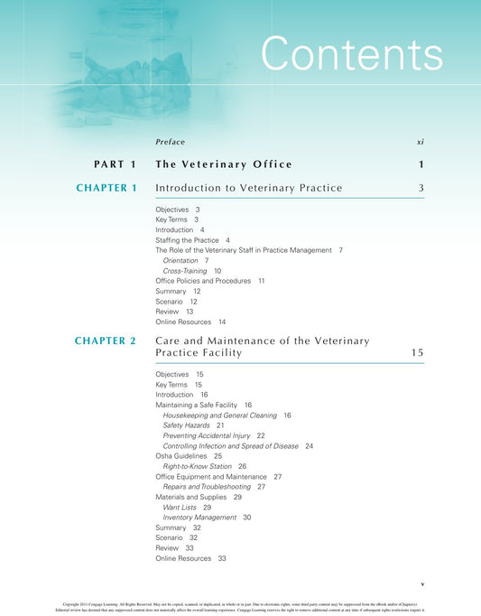 Look Inside page 7 - Veterinary Office Practices 2nd Edition