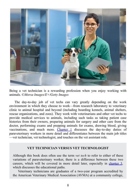 Look Inside page 9 - Veterinary Technicians And Assistants A Practical Career Guide