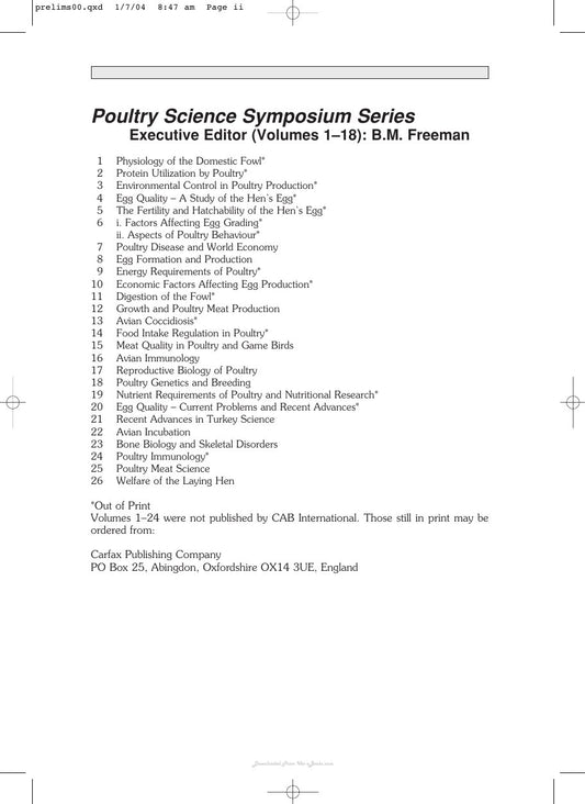 Look Inside sample page 2 - Welfare Of The Laying Hen