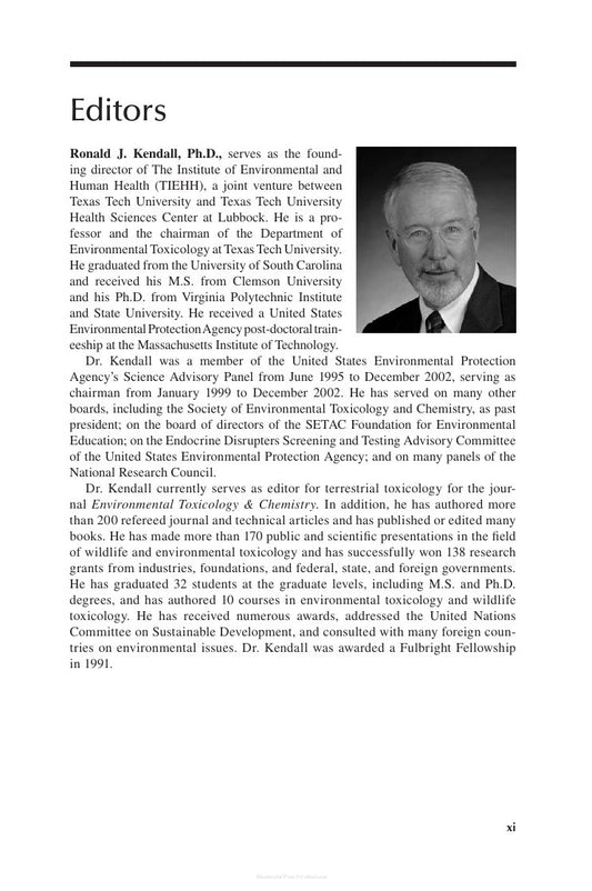 Look Inside page 10 - Wildlife Toxicology Emerging Contaminant And Biodiversity Issues