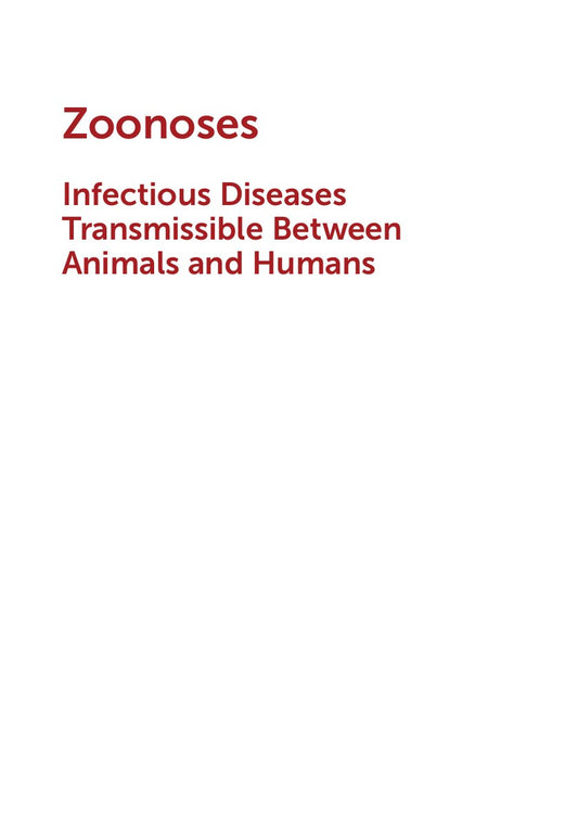 Look Inside sample page - Zoonoses Infectious Diseases Transmissible Between Animals And Humans 4Th Edition