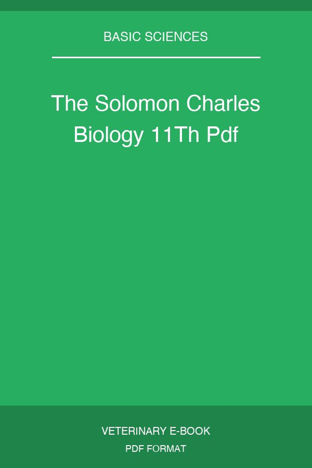 The Solomon Charles Biology 11Th