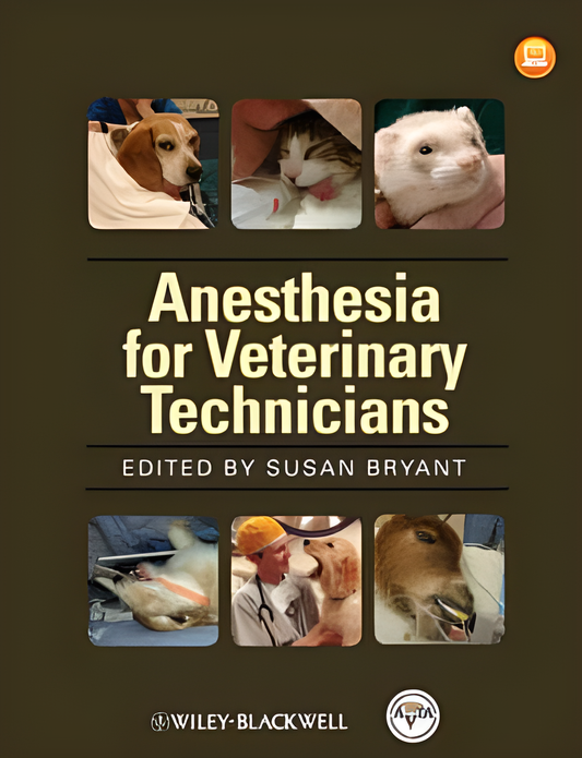 Anesthesia for Veterinary Technicians - HD Cover