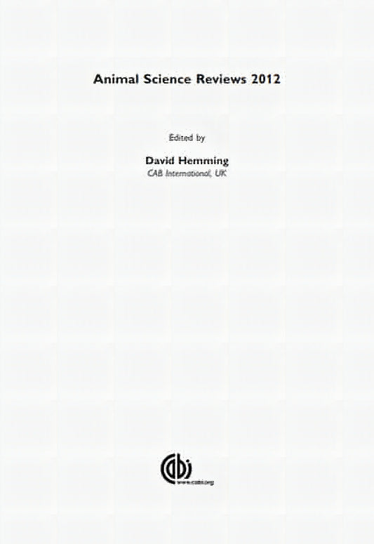 Animal Science Reviews 2012