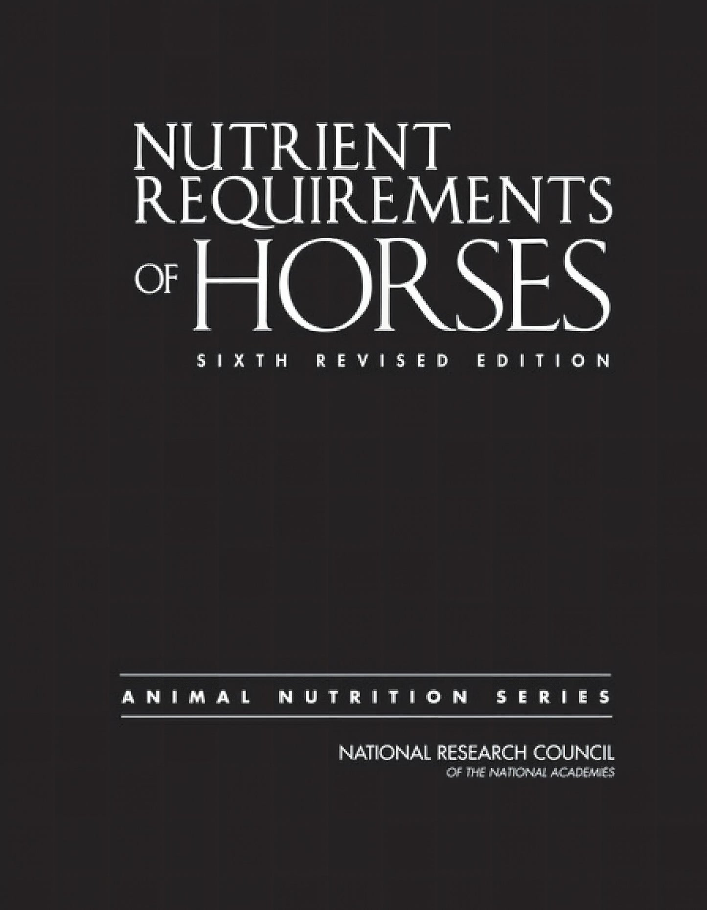 Nutrient Requirements Of Swine 11Th Revised Edition