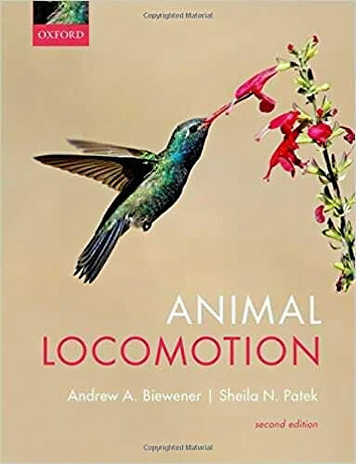 Animal Locomotion By Sheila N Patek
