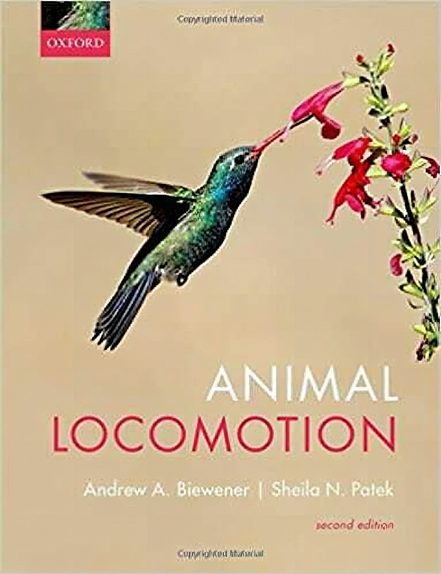 Animal Locomotion By Sheila N Patek