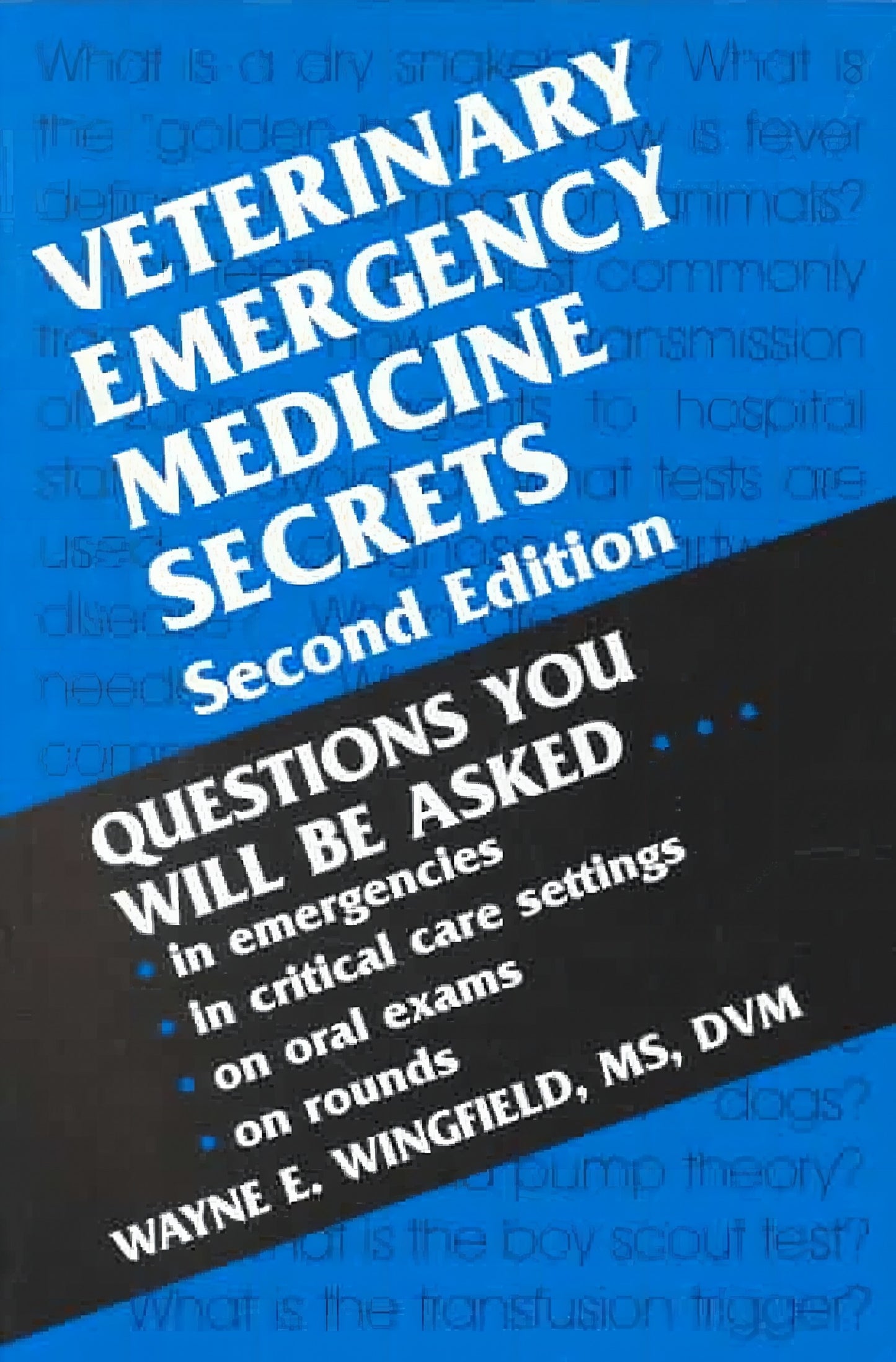 Veterinary Emergency Medicine Secrets 2ND Edition