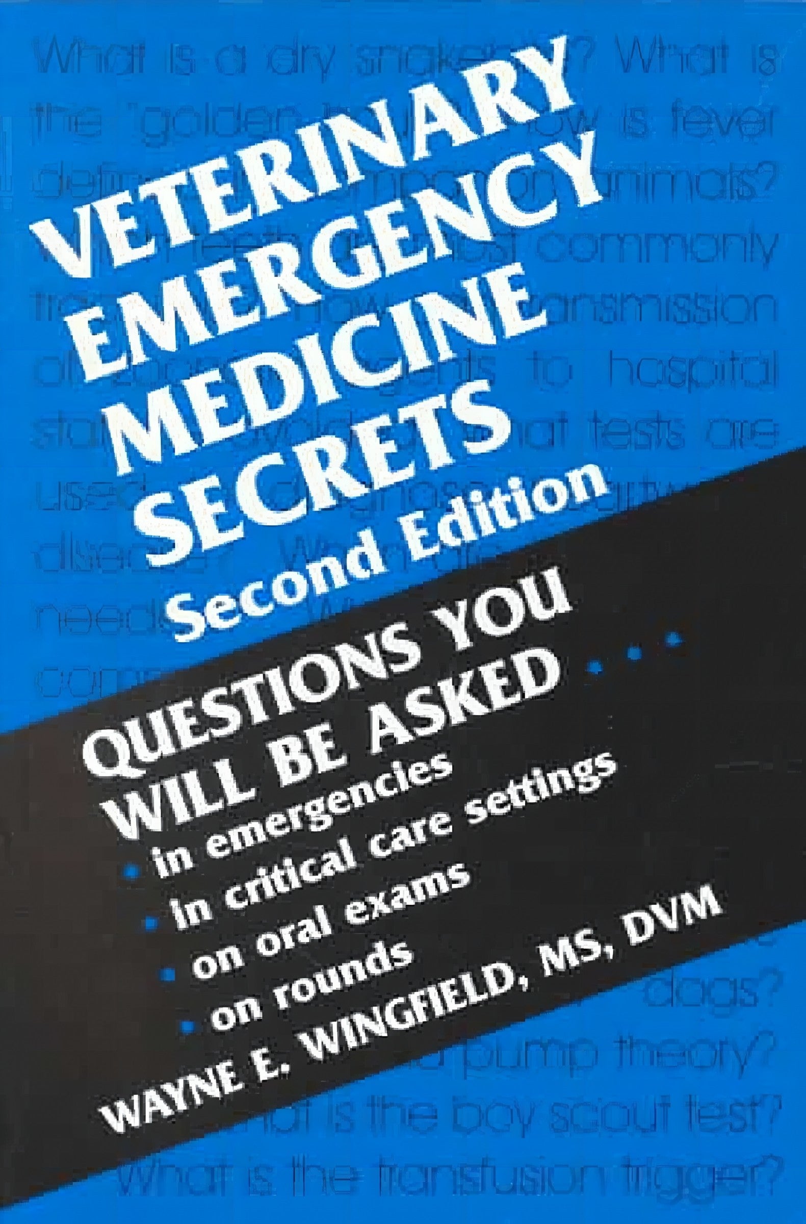 Veterinary Emergency Medicine Secrets 2ND Edition