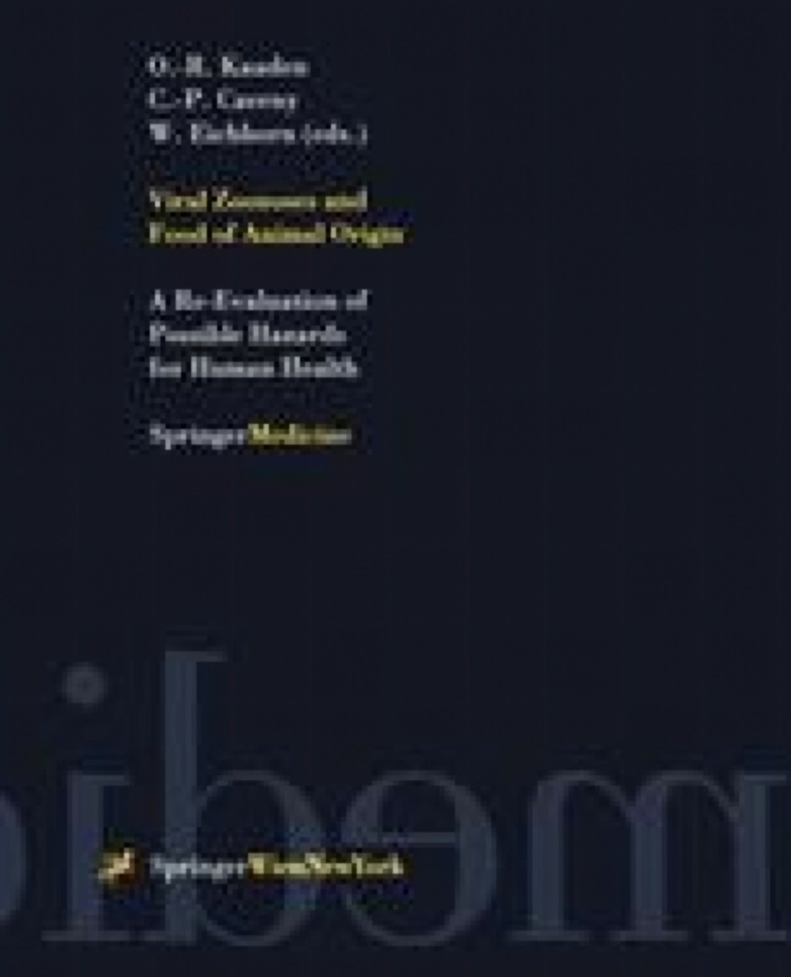 Viral Zoonoses and Food of Animal Origin