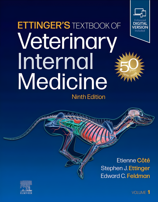 Ettingers Textbook of Veterinary Internal Medicine, 9th Edition - Original Cover