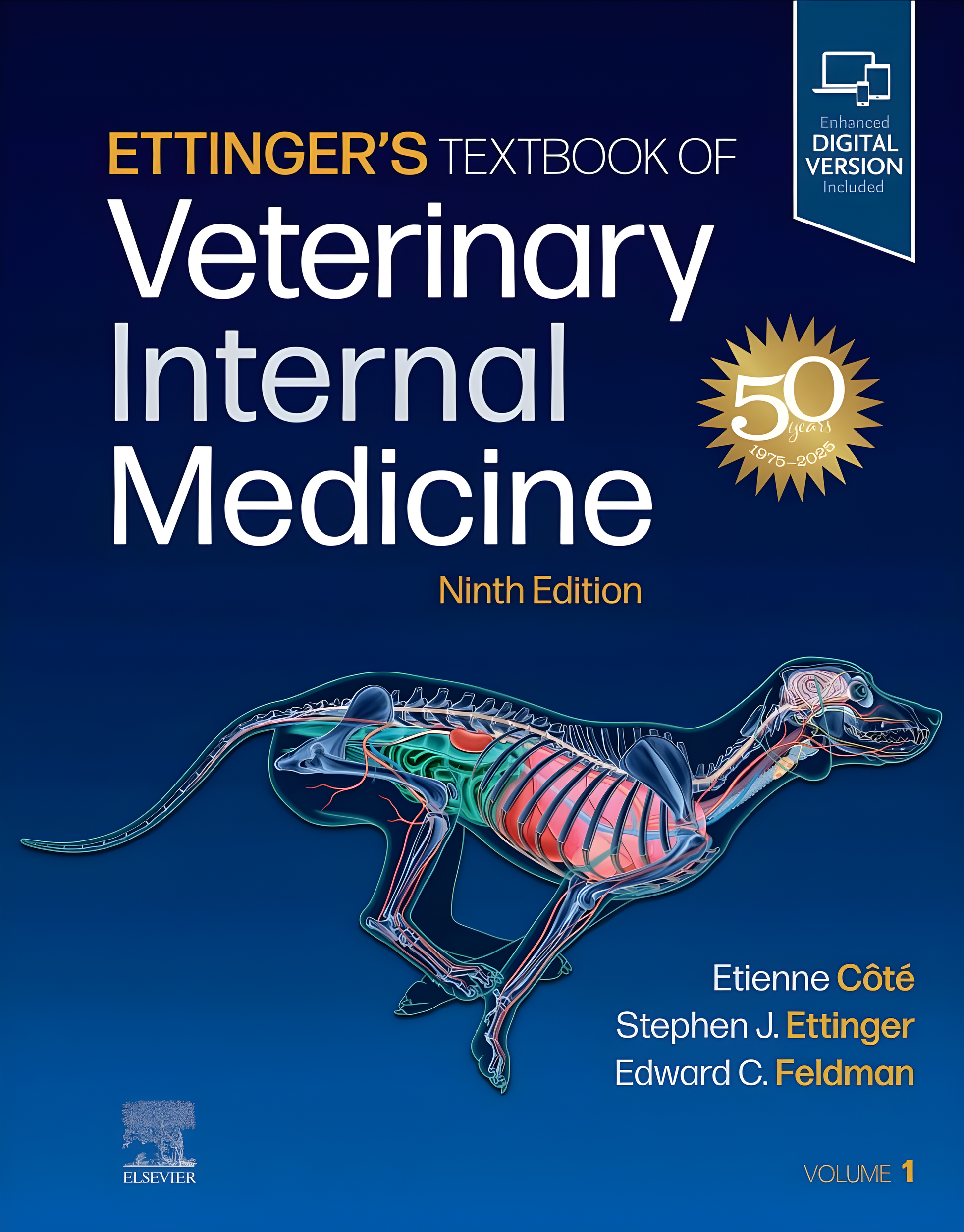Ettinger’s Textbook of Veterinary Internal Medicine 9th Edition - Original Cover