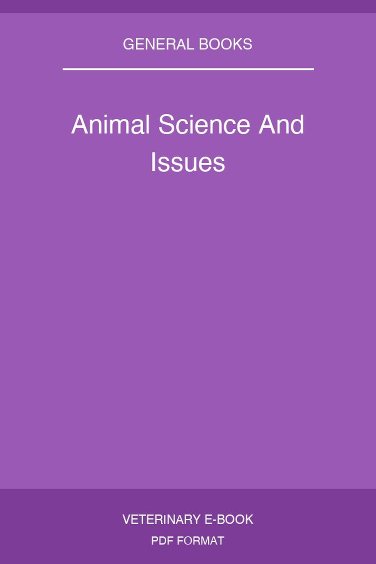 Animal Science And Issues