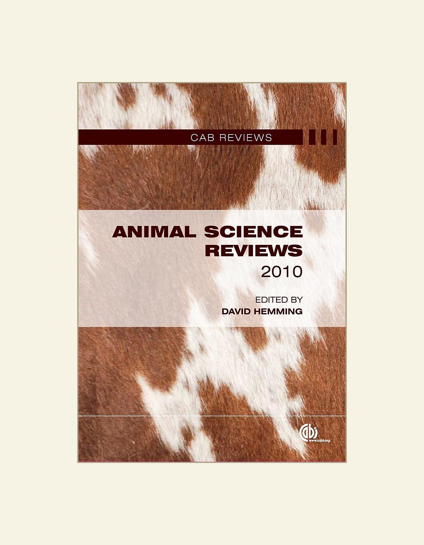 Animal Science Reviews 2010 — front cover