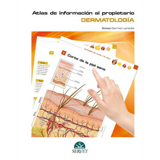 Atlas de información al propietario. Dermatología — front cover