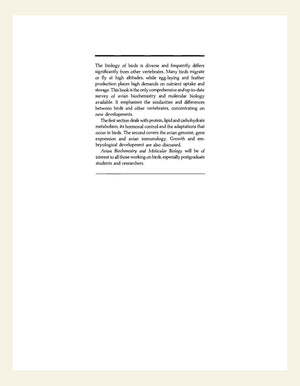 Avian Biochemistry And Molecular Biology