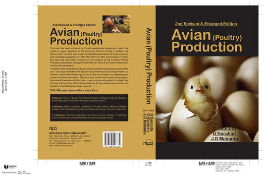 Avian Poultry Production 2Nd Revised And Enlarged Edition