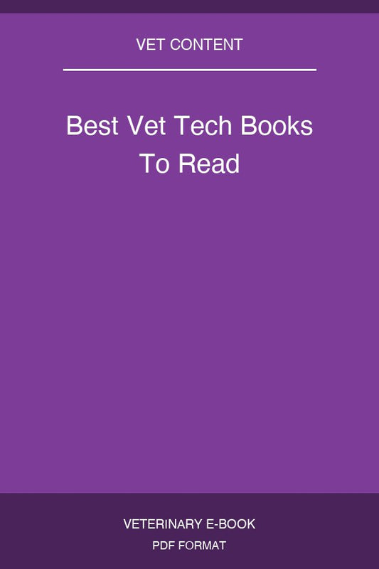 Best Vet Tech Books To Read