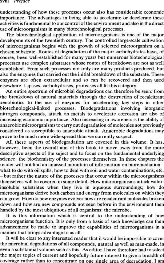 Biochemistry Of Microbial Degradation