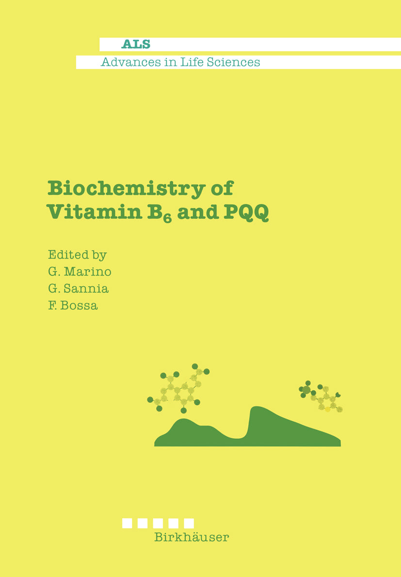 Biochemistry Of Vitamins B6 And Pqq — front cover