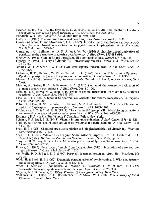 Biochemistry Of Vitamins B6 And Pqq