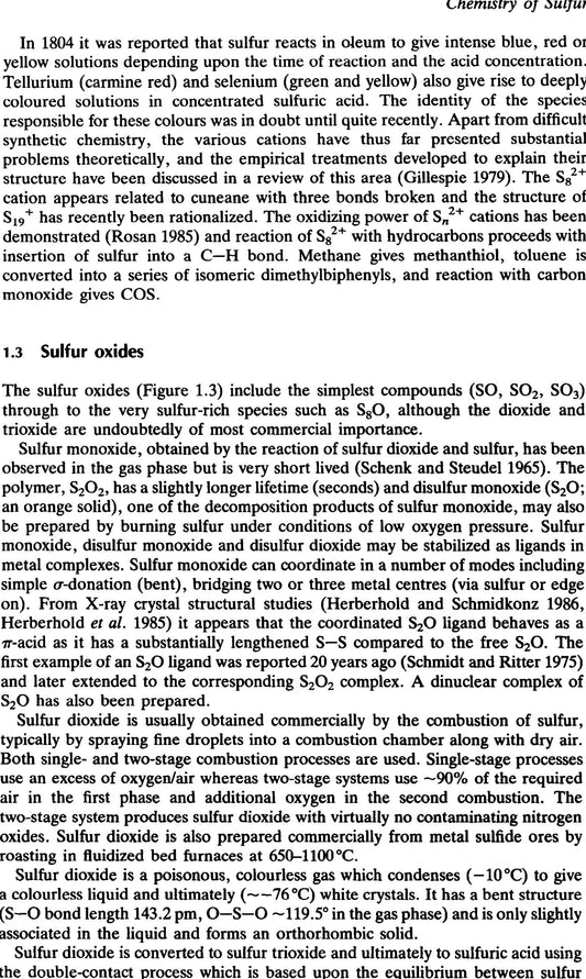 Biological Interactions Of Sulfur Compounds