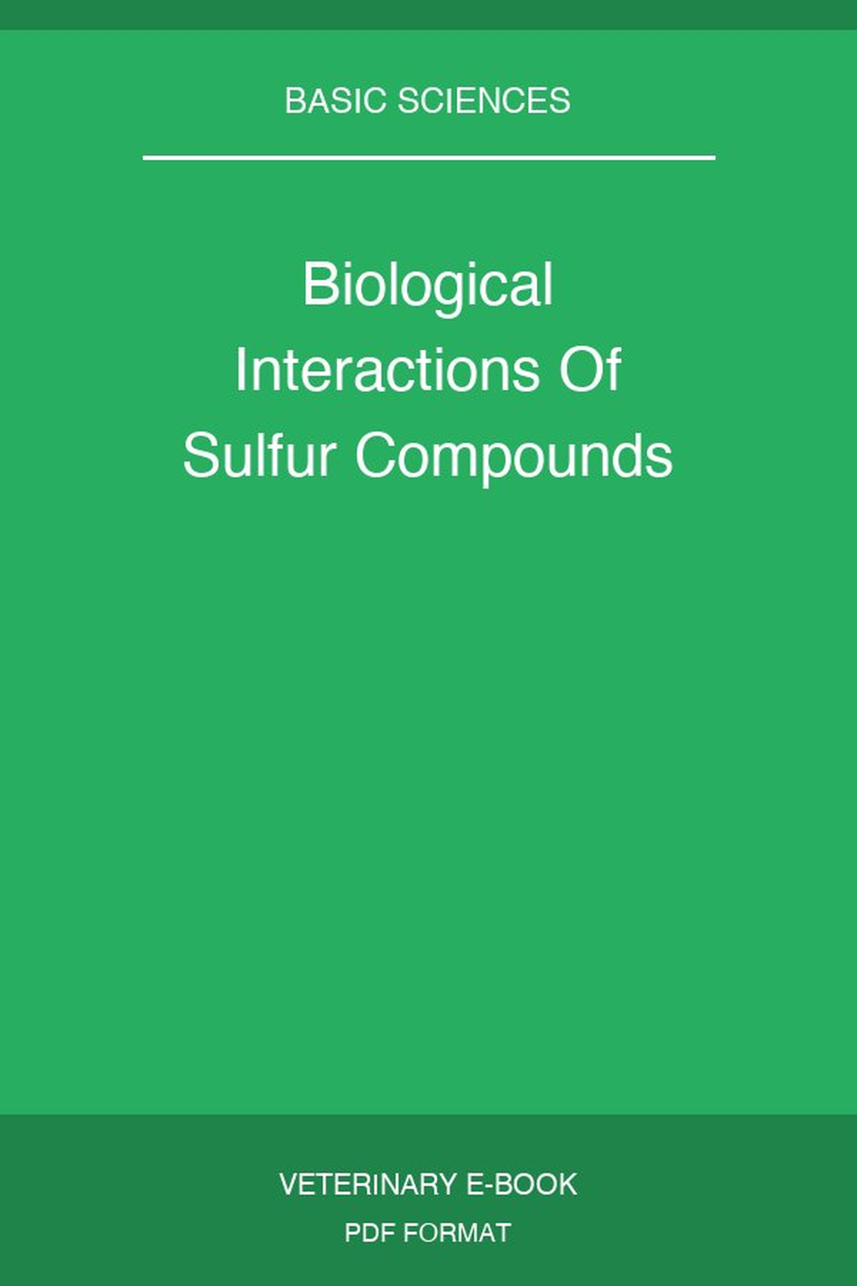 Biological Interactions Of Sulfur Compounds