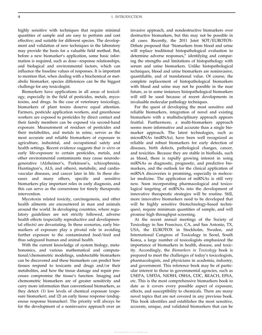 Biomarkers In Toxicology