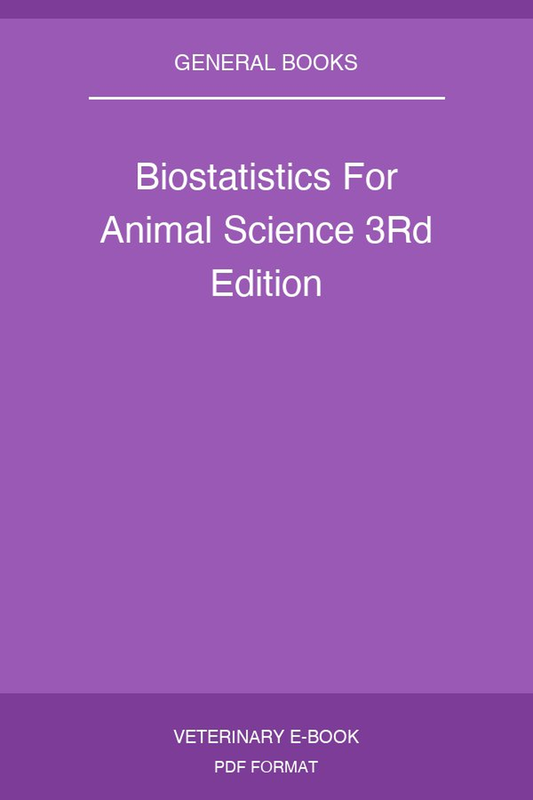 Biostatistics For Animal Science 3Rd Edition