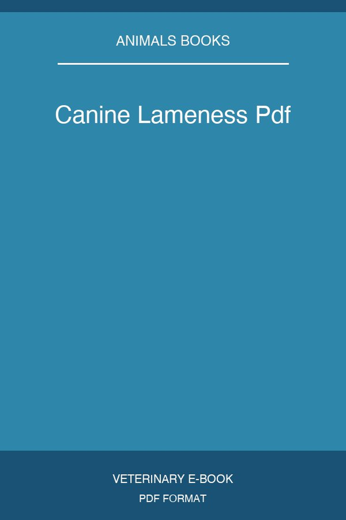 Canine Lameness Pdf
