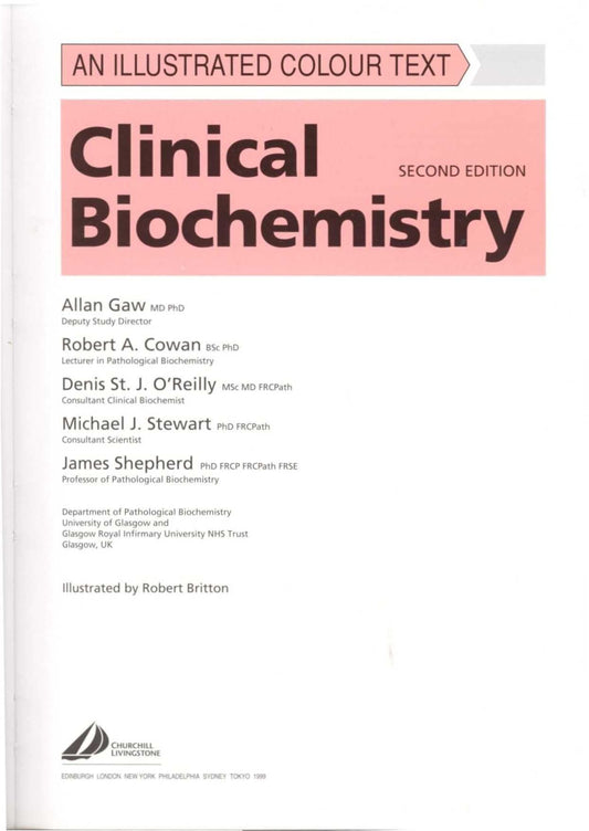 Clinical Biochemistry An Illustrated Colour Text 2nd Edition