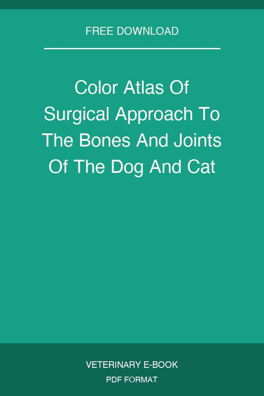 Color Atlas Of Surgical Approach To The Bones And Joints Of The Dog And Cat