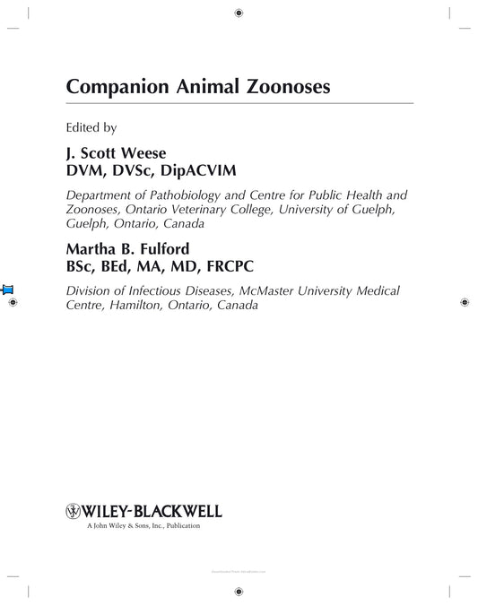 Companion Animal Zoonoses