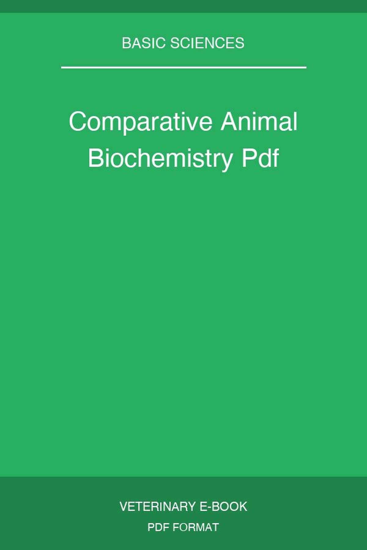 Comparative Animal Biochemistry