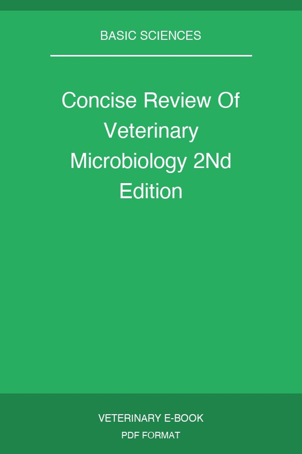 Concise Review Of Veterinary Microbiology 2Nd Edition
