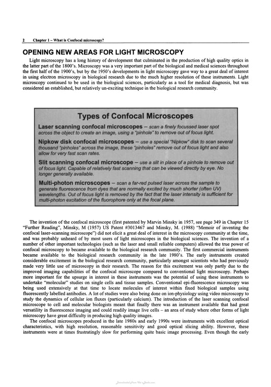Confocal Microscopy For Biologists