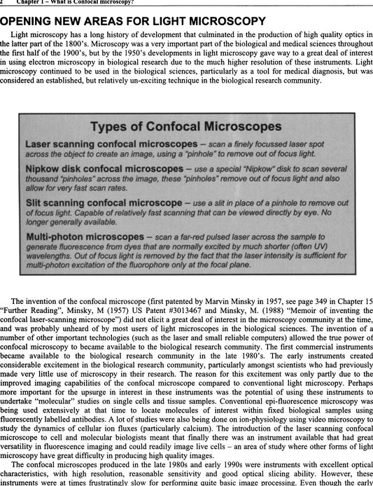 Confocal Microscopy For Biologists