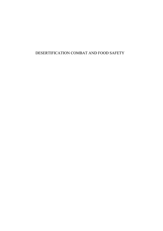Desertification Combat And Food Safety The Added Value Of Camel Producers