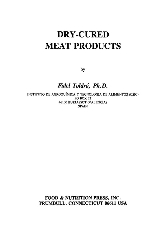 Dry-Cured Meat Products