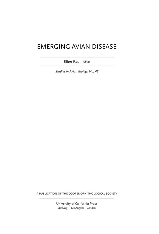 Emerging Avian Disease