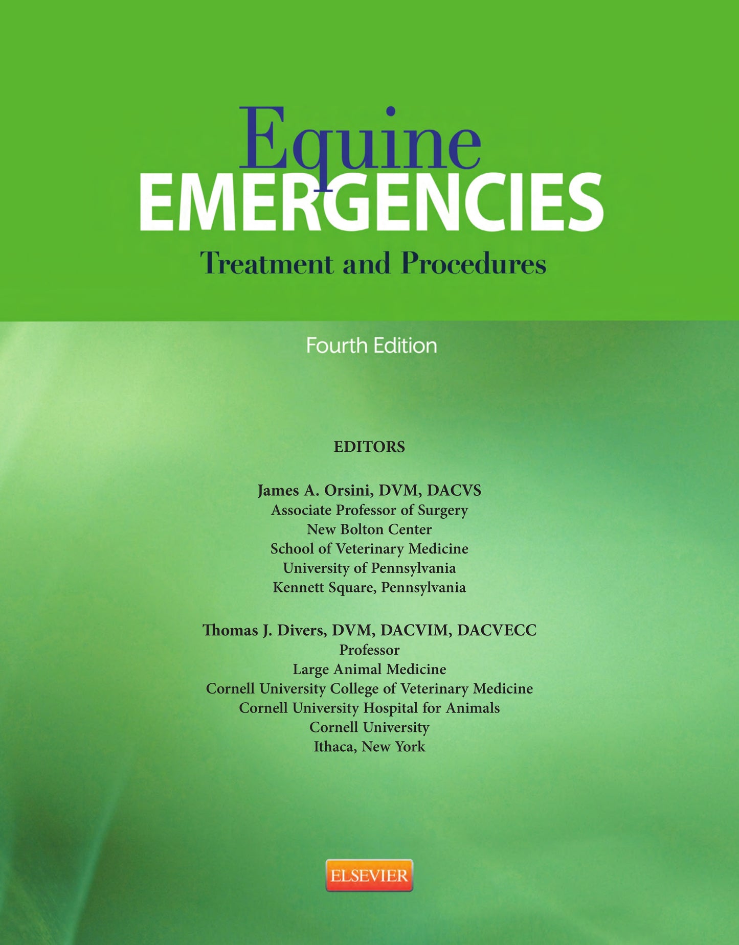 Equine Emergenciestreatment And Procedures 4Th Edition