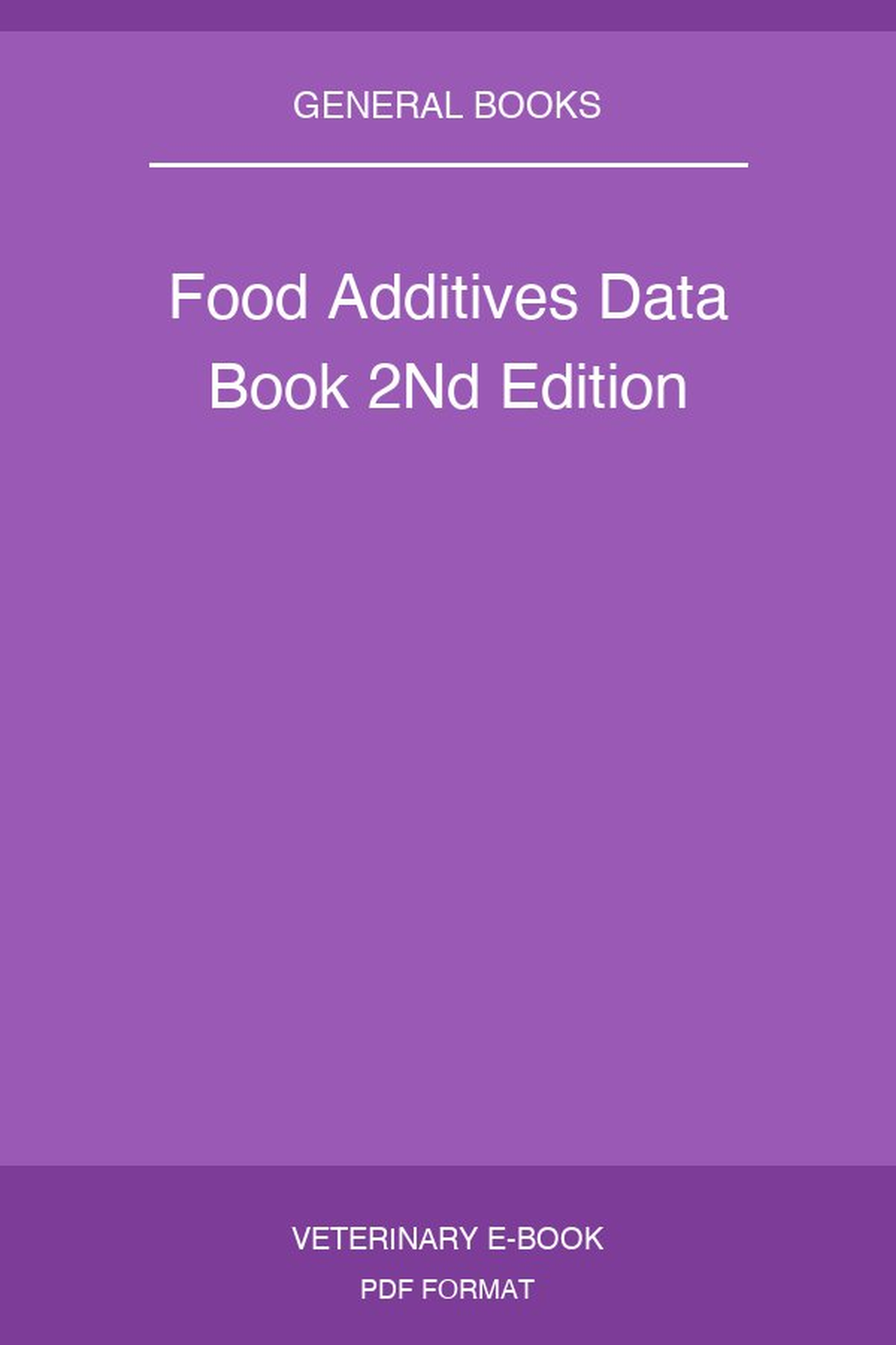 Food Additives Data Book 2Nd Edition