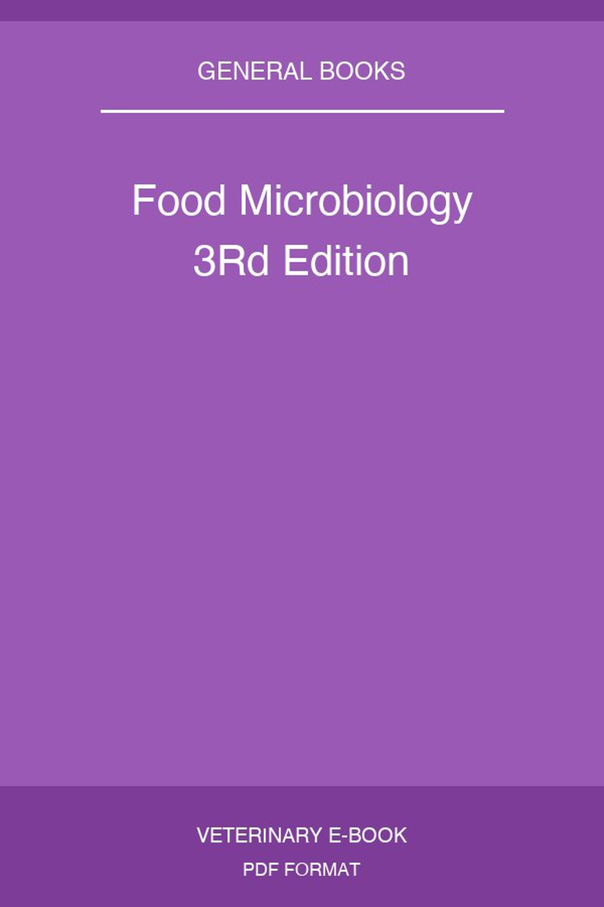 Food Microbiology 3Rd Edition
