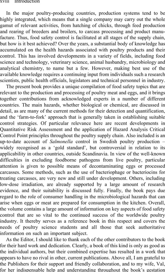 Food Safety Control In The Poultry Industry