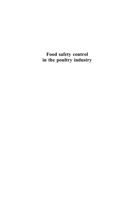 Food Safety Control In The Poultry Industry