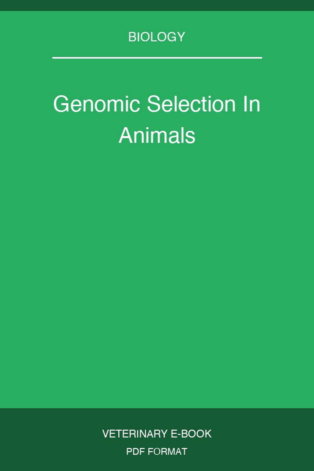 Genomic Selection In Animals