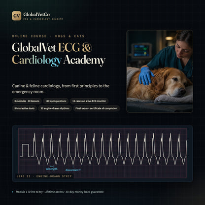 GlobalVet ECG & Cardiology Academy + 10 Cardiology E-books