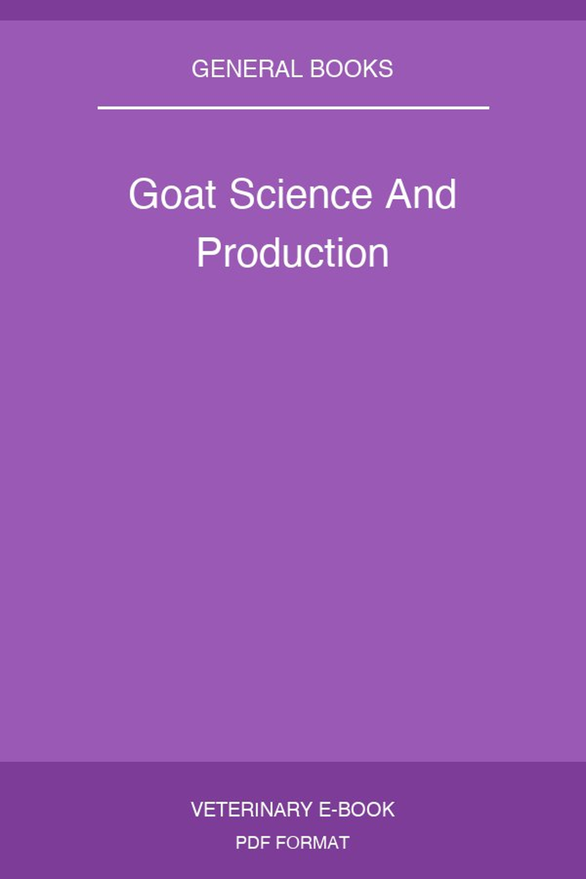 Goat Science And Production
