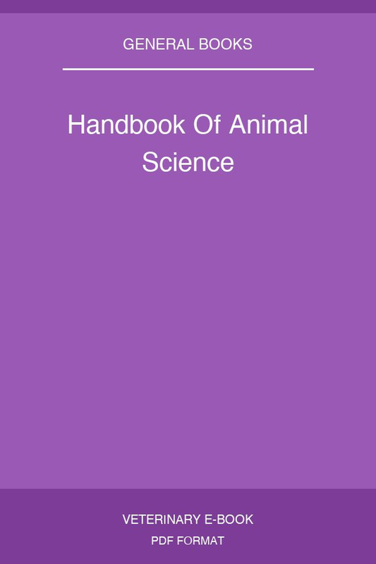 Handbook Of Animal Science